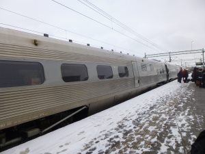 ストックホルムからヨーテボリの列車